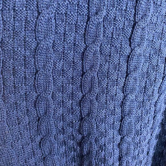 Vintage Pendleton Sz M Women's 100% Virgin Wool Sweater Vest Button Front Navy - Picture 6 of 8